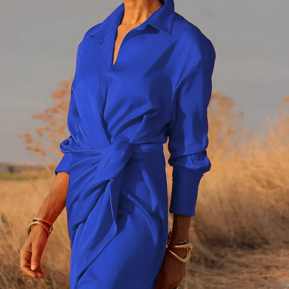 XÉLANI™ – WOMEN’S PARTY DRESS WITH BOW DETAIL - Image 6