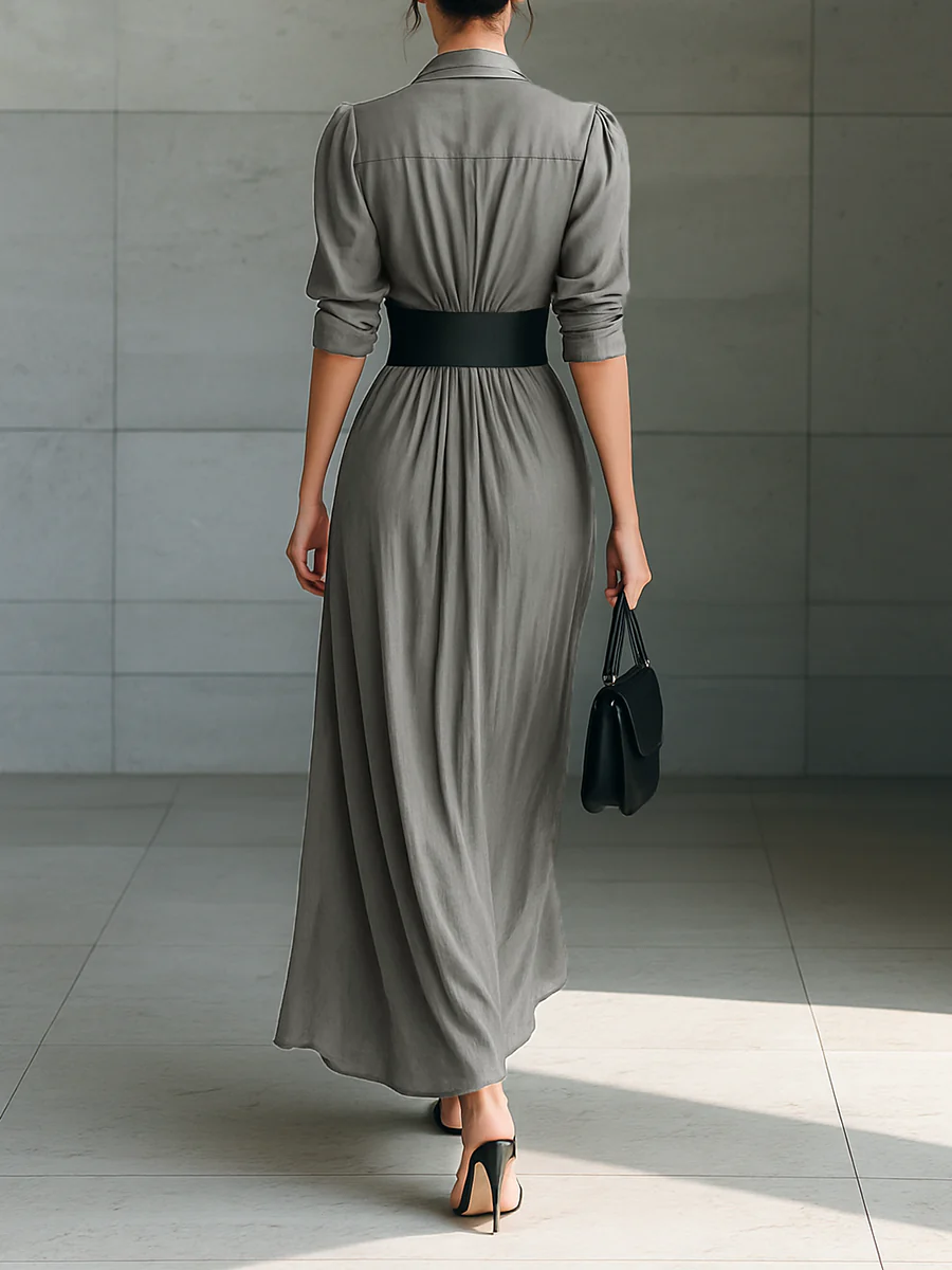 ZAHARA™ | LONG PLEATED DRESS - Image 2